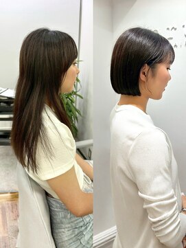 アルテヘアー(arte HAIR) 【arteHAIR】BeforeAfterあり/ショートボブ/デザインカット