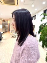 ディーコ(IDEEK)&nbsp;大人の顔まわりレイヤーカット 黒髪ストレート【平針駅周辺】