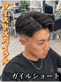 刈り上げセンターパート/波巻きツイストスパイラル/大阪