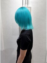 ミュー(Mu)&nbsp;濃いめmint ミントカラー　ブリーチ　ダブルカラー
