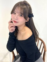 アモレット 天文館店(amoretto) アッシュグレージュ 顔周りカット 髪質改善 20代 レイヤー