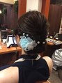 ラフィス ヘアー ルーム 難波本店(La fith hair room) パーティセット。とても上品に仕上がりました