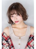 kate 大宮　外ハネウェーブ×ブラウンベージュ