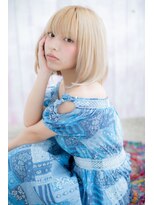 ミック ヘアアンドメイク アップ 駒込店(miq Hair&Make up) スパイシー&キュート★ハイトーンミディ