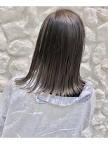 モアナ バイ ヘッドライト 沖縄豊見城店(Moana by HEADLIGHT)&nbsp;Moana【豊見城】#ナチュラルバレイヤージュ#グレーアッシュ#ボブ