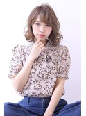 ことりベージュローライト大人かわいい小顔スリークボブ大人ボブ