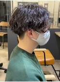 【店長松永】センターパート/波巻きスパイラルパーマ