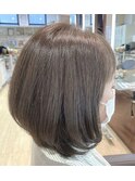 大人ミディ×透明感マロンベージュ30代40代50代