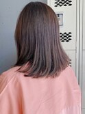 ピンクグレージュで透明感カラー☆