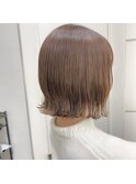 外ハネボブ　グラデーションカラー　髪質改善