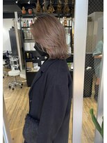 ベージュ ミルクティーベージュ グレージュ レイヤーカット