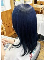 ヘアメイクエイト 丸山店(hair make No.8) << 担当 : 黒木 彩加 >> コバルトブルー