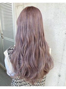 ガルボ ヘアー(garbo hair) ハイトーンピンクベージュ高知美容院10代20代