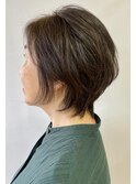 えりあしタイトで作るショートボブ