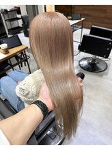 ネクスト 池袋(NEXT) ミルクティーベージュ♪ブリーチ＋カラー(^^)