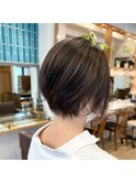 斜めバング/グレージュカラー/デザインカラー/吉祥寺