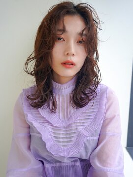 オーバーヘアー 尼崎店(over hair) 【over hair】 透明感×ふわふわセミディ