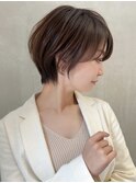 前髪パーマアッシュカラーレイヤーロンググレーベージュ[大宮]