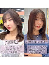 顔周りのカットでこんなに変わる♪ご自宅でも再現性のあるふわっと」軽やかなヘア/韓国ヘア/髪質改善/前髪