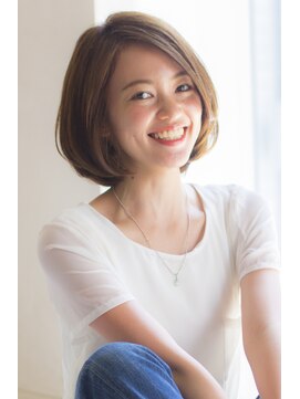 ラフ フロム ガーデン(Laf from GARDEN) 寺尾拓巳　大人かわいいラベンダーベージュひし形ミディアム