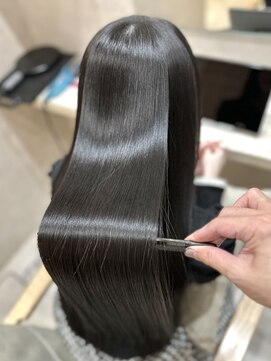 ジーナ 本八幡(Zina) 髪質改善＊ロングレイヤーグレーベージュ＊美髪【Zina本八幡】