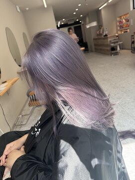 シカ 神戸三宮元町店(Cica) ラベンダー 透明感 グレージュ ブリーチ パープル 三宮