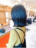 Say.ree 切りっぱなしボブ パープルブラック ぱっつん前髪 学割