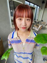 ムード カナザワ(mood kanazawa)&nbsp;20代/30代/インナーカラー/オレンジカラー/ブリーチカラー