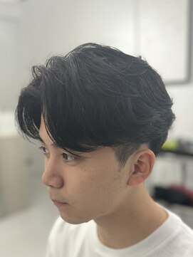 バース 梅田中崎町店(BIRTH) ニュアンスパーマセンターパートフェザーパーマ韓国メンズパーマ