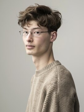 アルトリスト(Altruist Aging×HAIR&SPA) 刈り上げセンターパートリバースセンターパートニュアンスパーマ