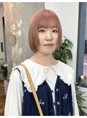 フラミンゴピンク/レイヤーボブ