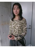 くせ毛風パーマ　緩めパーマが好きな方へ　暗髪でオシャレに