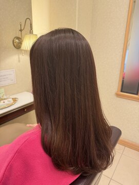 松本平太郎美容室 銀座本店 ロング×ピンクブラウン