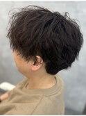 ブルーブラック/スペインカール/スパイキーショート/瀬田