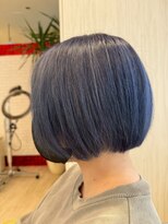 ビス ヘア アンド ビューティー 西新井店(Vis Hair＆Beauty)&nbsp;20代30代透明感暗髪アッシュブルーグレージュ丸みボブ