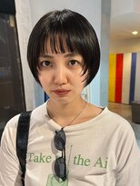 ノラ ヘアーサロン(NORA HAIR SALON)&nbsp;【ERI】スタイリング簡単黒髪顔まわりレイヤーショートカット