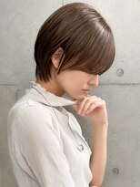 ギークス(GEEKS)&nbsp;【GEEKS渋谷】ショートレイヤー/冬カラー/チャコールグレー/小顔