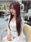 黒髪カタログ/オリーブグレー/小顔に見せるヘア/クラゲヘアー