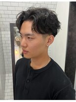 レガーレ(Legare) メンズ×センターパート×フェザーパーマ