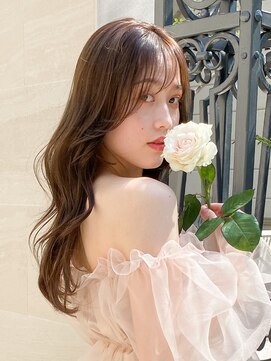 レア 表参道(L'ea) ピンクベージュ前髪イメチェンアンブレラカラークールショート