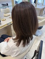 アッシュ 仙川店(Ash) 40代50代60代ミディアムレイヤー白髪ぼかしハイライト脱白髪染め