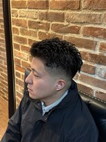 ミリオンバックス 上野(Million Bucks)&nbsp;スキンフェード×ツイストスパイラルパーマ