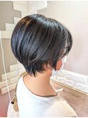 夏カラー髪質改善ショートレイヤー/夏/透明感/小顔30代40代