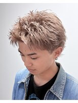 アクロ(ACRO) 広島メンズ/スパイキーショート/ミルクティーベージュ