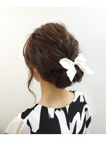 ヘアアンドメイクジップ恵比寿 (Hair＆Make ZIP)&nbsp;おりぼんシニヨン　ヘアセット