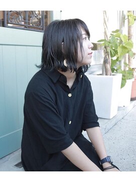 ラピッツヘアデザイン(la Pitt's hair design) 外ハネ×暗髪カラー【ラピッツ】