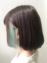 トムキャット(TOM CAT) 春カラー ブリーチカラー インナーカラー ターコイズ ブルー