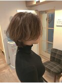 【Terrace】ショート×寒色系ベージュ