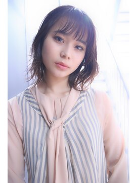 ブーケ(BOUQUET) BOUQUET外苑前 波ウェーブパーマレイヤーカットことりベージュ