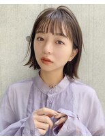 ベル 銀座5丁目店(Belle)&nbsp;耳出しスタイル　シースルーボブ　【銀座ボブ】